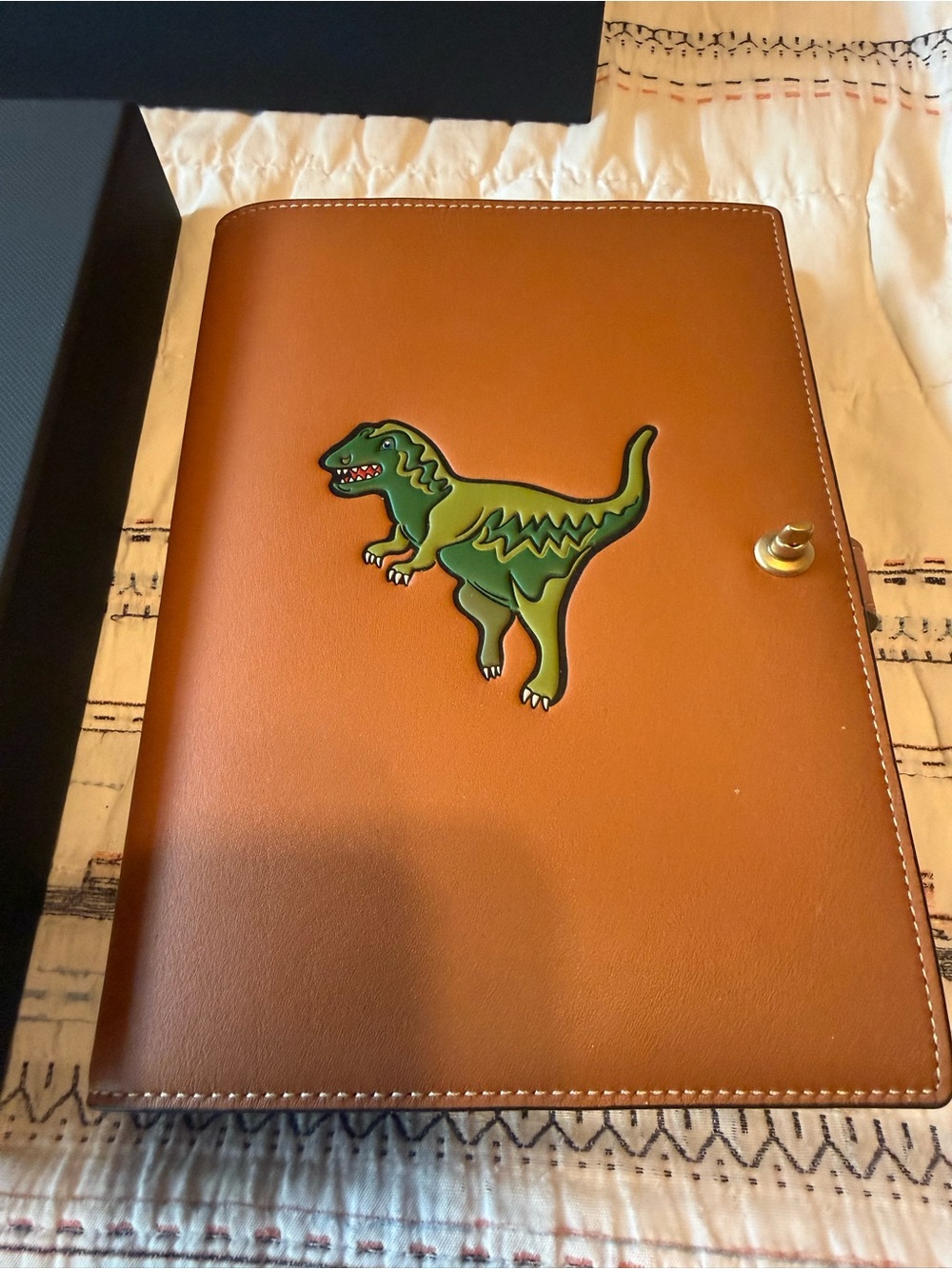 Brown Coach Notebook Cover with Rexy - Picture 4 of 7
